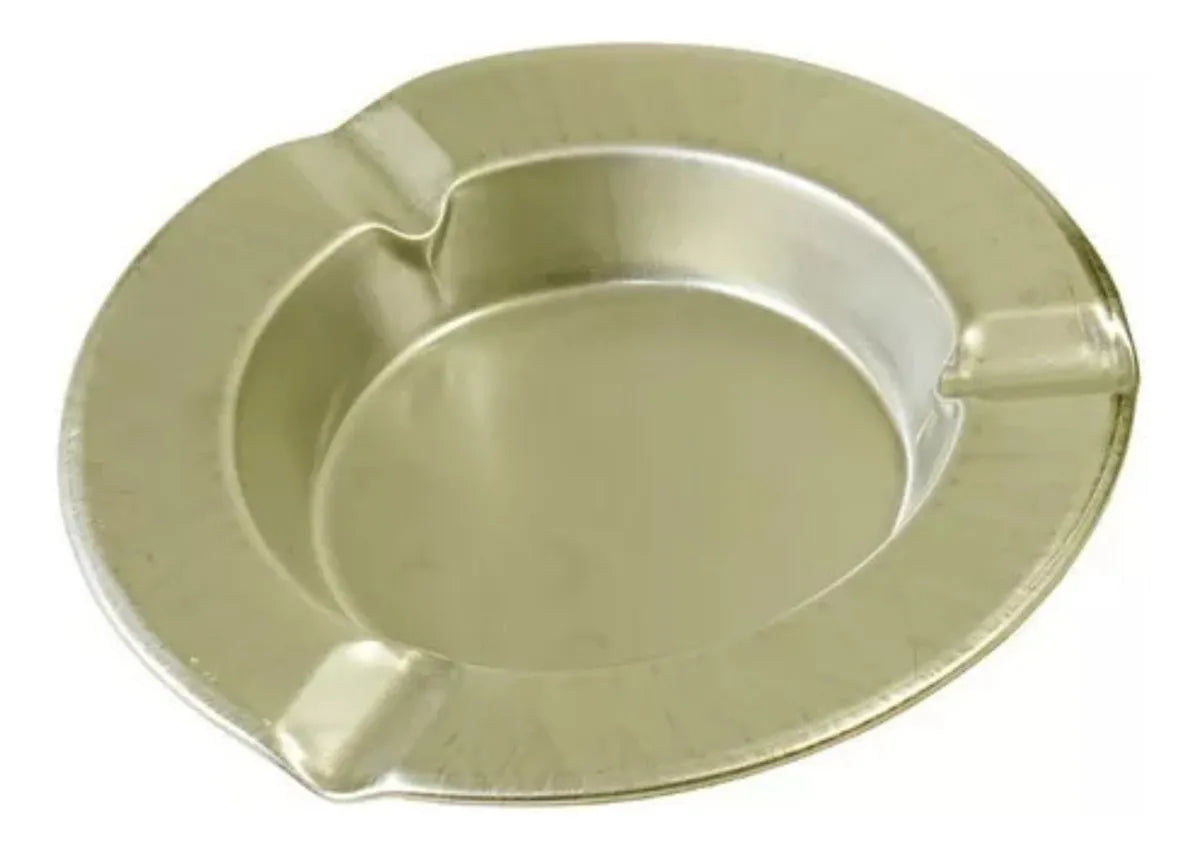 Cinzeiro Clássico - Inox e Dourado