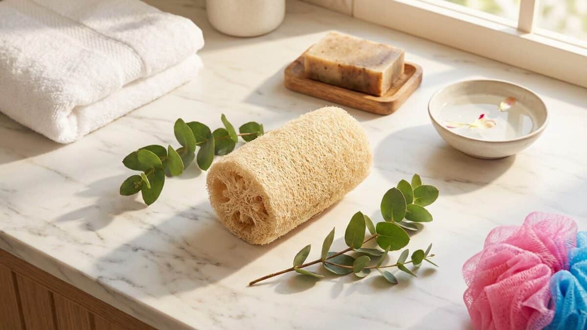 Bucha Vegetal Pura - Inteira ou Cortada · 15 cm