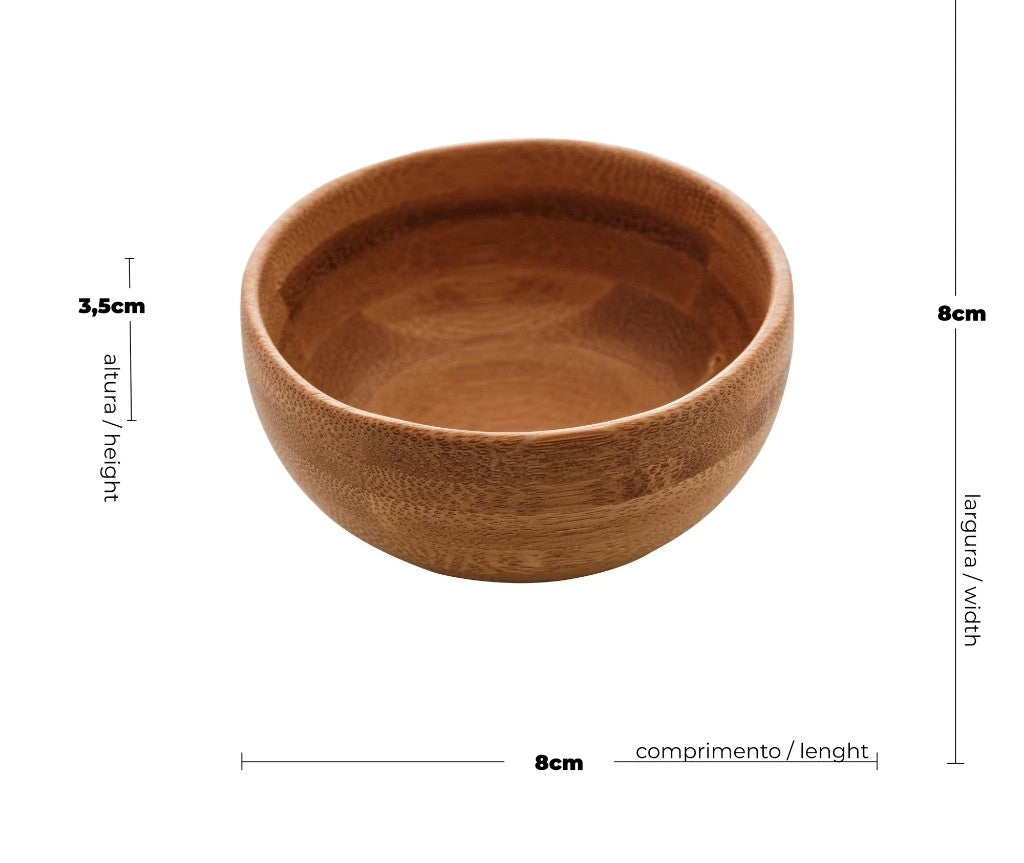 Cumbuca de Bambu Natural