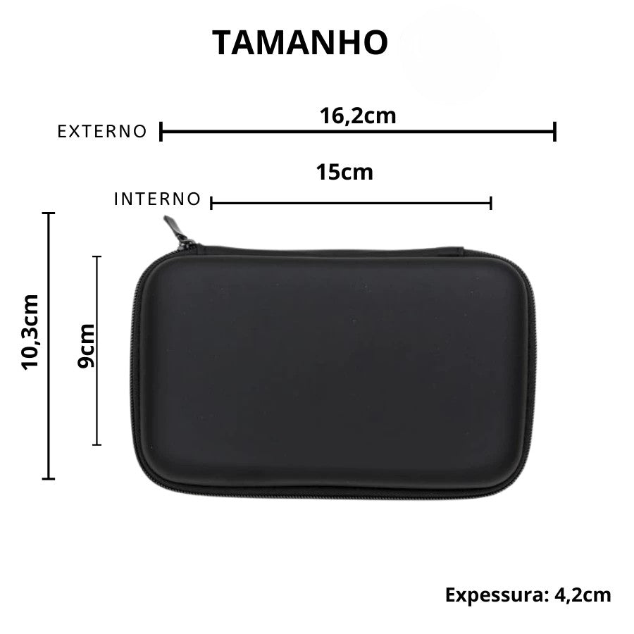 Case Estojo Multifuncional Portátil