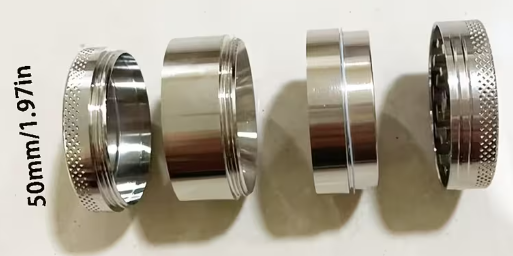 Dichavador Moedor Triturador Metálico 4 partes - Com ou Sem Manopla