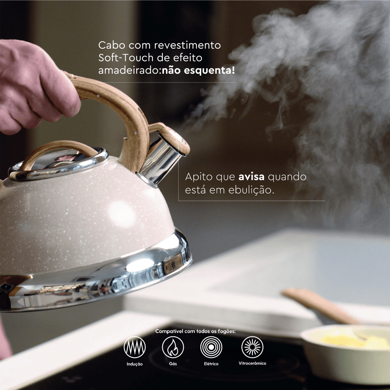 Chaleira com Indução e Apito 2,7 Litros